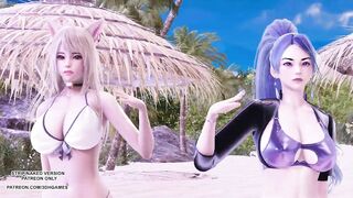 [MMD] Girl's Generation - Holiday Ahri Kaisa Hot Kpop Dance League of Legends