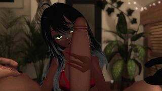 Step sis gets fucked after being caught masturbating! - Vrchat