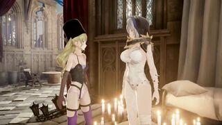 Code Vein Mia and Io Skirtless Mod Fanservice Appreciation p