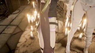 Code Vein Mia and Io Skirtless Mod Fanservice Appreciation p