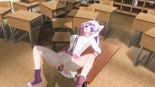 3D HENTAI Schoolgirl pussyfucked on the table