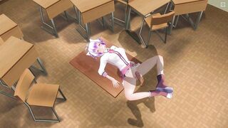 3D HENTAI Schoolgirl fucked in the ass on the table