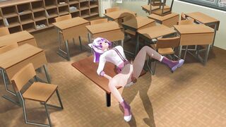 3D HENTAI Schoolgirl fucked in the ass on the table