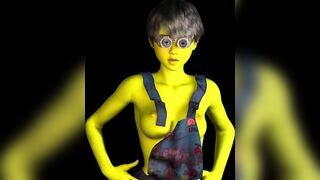 Minion Cosplay Puffy Nipples