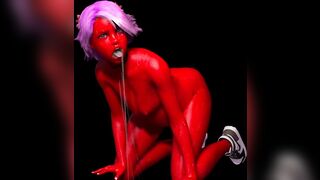 Pregnant Devil Girl Too Shy, Can't Stop Cumming