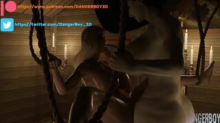 Resident Evil / Futa Lady Dimitrescu BDSM - Futanari pounds female
