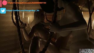 Resident Evil / Futa Lady Dimitrescu BDSM - Futanari pounds female