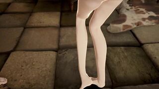Code Vein Mia and Io Heart Pose Nude Mod Fanservice Appreciation