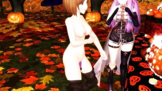 【SEX-MMD】Trick or Treat Halloween Special - Futa sex【R-18】