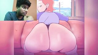 gwen ANAL bubble BUTT TWERKING anime hentai Reaction