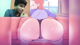 gwen ANAL bubble BUTT TWERKING anime hentai Reaction