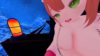 お外でこっそり手コキしこしこエロVtuber