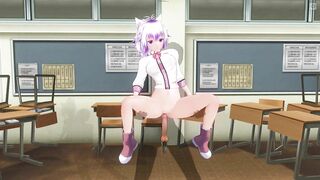3D HENTAI Schoolgirl handfucked in pussy