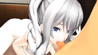 【SEX-MMD】Kashima - Diligent! (Blowjob)【R-18】