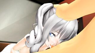 【SEX-MMD】Kashima - Diligent! (Blowjob)【R-18】