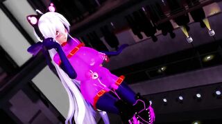 【MMD】Slut - PiNK CAT【R-18】