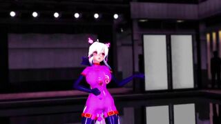 【MMD】Slut - PiNK CAT【R-18】