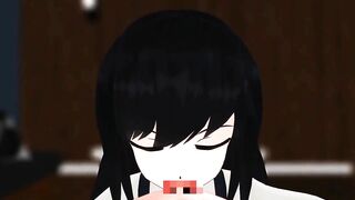 Blowjob from stepsister 【Hentai 3D】