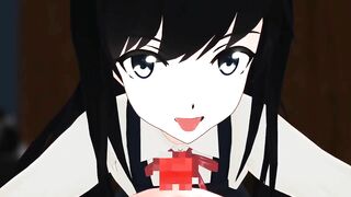 Blowjob from stepsister 【Hentai 3D】