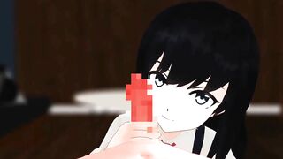 Blowjob from stepsister 【Hentai 3D】