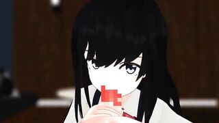 Blowjob from stepsister 【Hentai 3D】