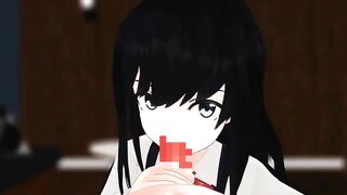Blowjob from stepsister 【Hentai 3D】