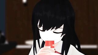 Blowjob from stepsister 【Hentai 3D】