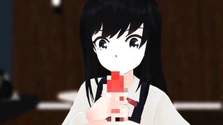 Blowjob from stepsister 【Hentai 3D】
