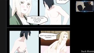 Sasuke Come to Hokage To Fuck Tsunade