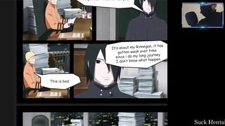 Sasuke Come to Hokage To Fuck Tsunade