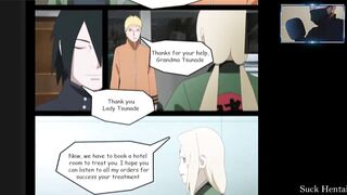 Sasuke Come to Hokage To Fuck Tsunade