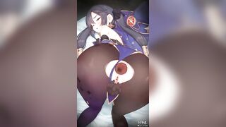 Mona Doggystyle Anal (Genshin Impact) 【Hentai】