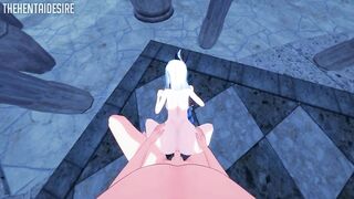 Shenhe Hair Pulled Doggystyle Hentai Genshin Impact