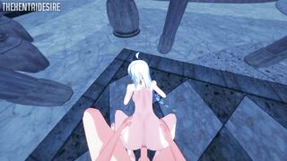 Shenhe Hair Pulled Doggystyle Hentai Genshin Impact