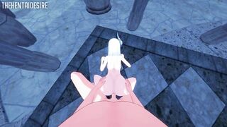 Shenhe Hair Pulled Doggystyle Hentai Genshin Impact