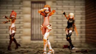 【MMD】Alicia Tigers【R-18】