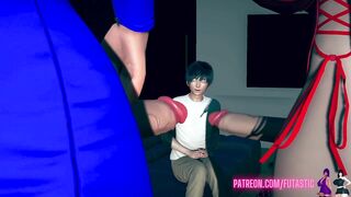 Futa Nico Robin and Boa Hancock fuck a guy [Futa on Male]