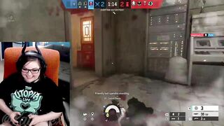 Busty BBW streamer flashes tits on stream!