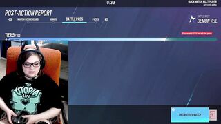 Busty BBW streamer flashes tits on stream!