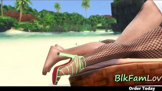 Thick Ass Milf Fucked on a beach