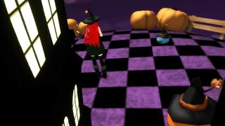 【MMD】Happy Halloween with a female wizard【R-18】