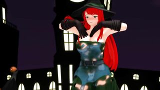 【MMD】Happy Halloween with a female wizard【R-18】