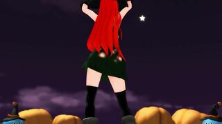 【MMD】Happy Halloween with a female wizard【R-18】