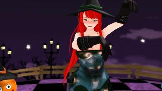 【MMD】Happy Halloween with a female wizard【R-18】