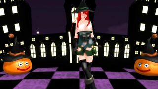 【MMD】Happy Halloween with a female wizard【R-18】