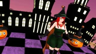 【MMD】Happy Halloween with a female wizard【R-18】