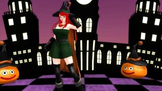 【MMD】Happy Halloween with a female wizard【R-18】