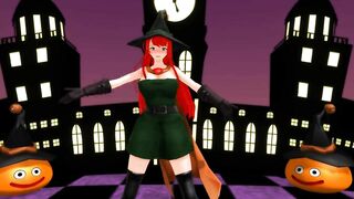 【MMD】Happy Halloween with a female wizard【R-18】