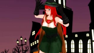【MMD】Happy Halloween with a female wizard【R-18】