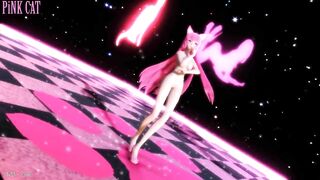 【MMD】Pink Neko Musume Megurine Luka - PiNK CAT【R-18】